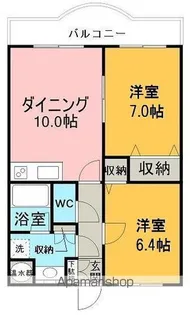 北海道網走市桂町5丁目【マンション】の間取り