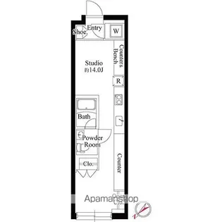 EDIT EBISU【3階】の間取り