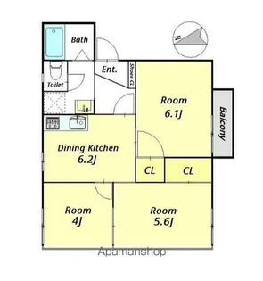 グランメール七光台A棟【1階】の間取り