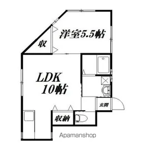 ソフテイル【1階】の間取り