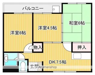 ガーデン・ビラ・マツオカ【301号室】の間取り