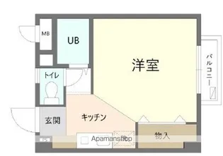 レインボーコート【205号室】の間取り