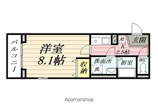 カーサアレックス(CASA ALEX)【203号室】の間取り
