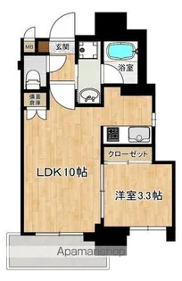 ロータス武之橋【6階】の間取り