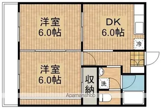 殿山ハイツ【2階】の間取り