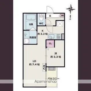 Jack umateⅡ【1階】の間取り