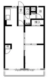 ピースパルマンション【1階】の間取り
