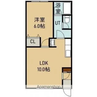 サンハウスB【203号室】の間取り
