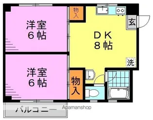東京都杉並区和田3丁目【マンション】の間取り