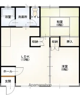 サンハイムチバ【102号室】の間取り