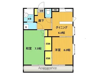 ヴァンテアン21【2階】の間取り