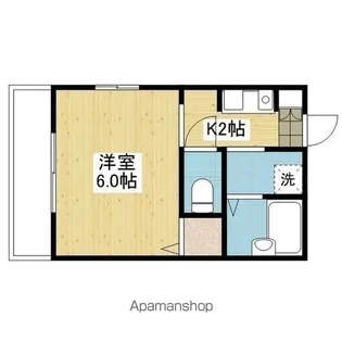 セジュールシマ【205号室】の間取り