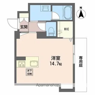 シャーメゾン月の杜【1階】の間取り