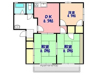 ファミール宗像【2階】の間取り