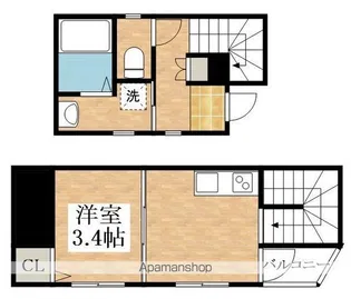 SUN生三番館【2階】の間取り