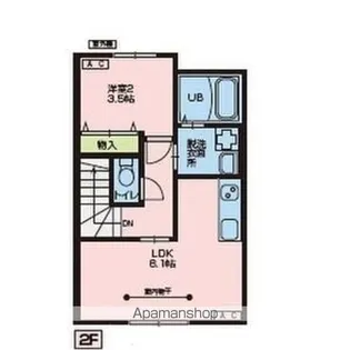 1LDKの間取り画像