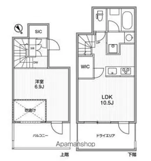 GRANDUO用賀5【1階】の間取り