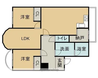 シティアーク徳川【601号室】の間取り