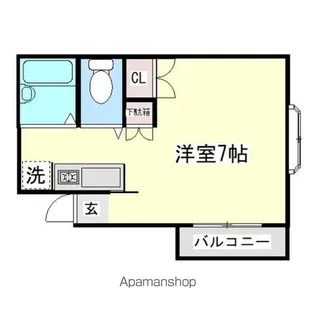 メゾン川崎【301号室】の間取り