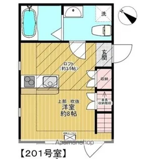 LES PENTES NAGASAKI【2階】の間取り