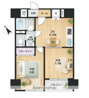藤和東池袋コープ【13階】の間取り