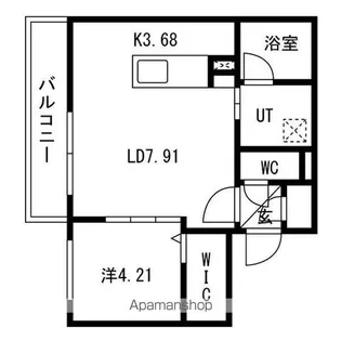 CIEL幌平橋【2階】の間取り