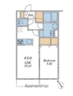 ウィンドテラスみどり台【3階】の間取り