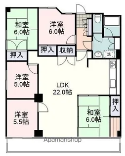 ハイツ伝馬町【9階】の間取り