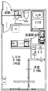 KEIAI RESIDENCE 常盤平【1階】の間取り