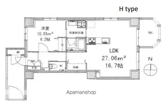 モンテヴェルデ神楽坂弐番館【5階】の間取り