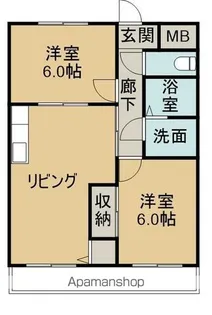 レジデンス京王【402号室】の間取り