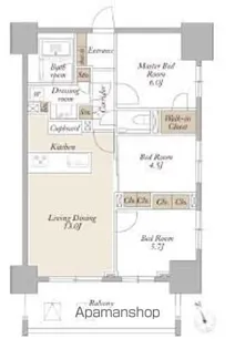 ライトテラス新宿御苑【14階】の間取り