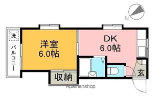 コーポYOKOYAMA【2階】の間取り