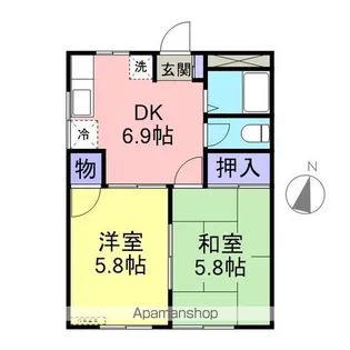 メゾン大森A【105号室】の間取り