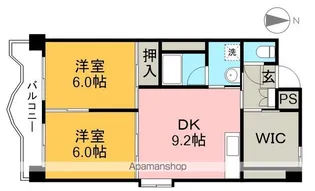 クレアフジモト【3階】の間取り