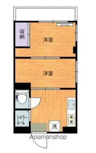 蒔田橋コーポ【4階】の間取り
