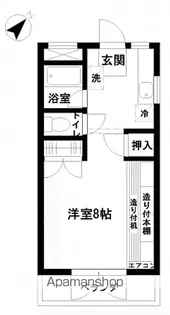 コーポ自由ケ丘ダーツ【103号室】の間取り