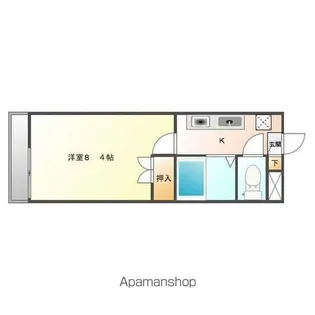 パークサイド高蔵寺【1階】の間取り