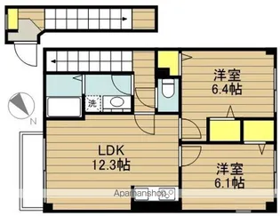カーネルヤードB棟【2階】の間取り