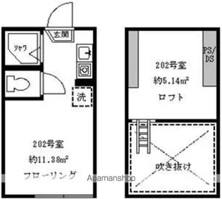 フェリスサイン【2階】の間取り