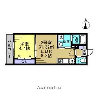 AJ八千代台北【1階】の間取り