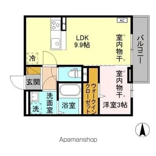 サニーガーデン【3階】の間取り