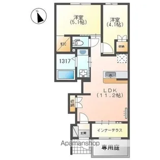 アンブレラ【1階】の間取り