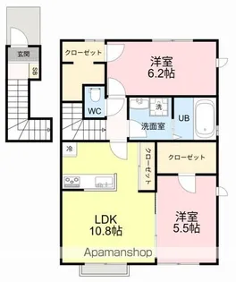 エクセレントYU【2階】の間取り