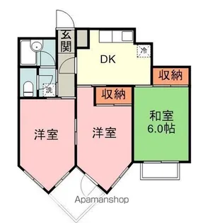 バーズビュー徳島【403号室】の間取り