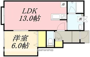 ラルージュコート 【LA ROUGE COURT】【1階】の間取り
