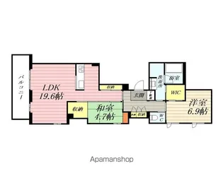 ル・リヤン【3階】の間取り