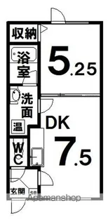 ブランノワール【1階】の間取り