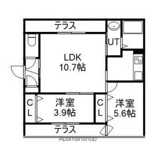 仮)南郷通14丁目北 MS【1階】の間取り
