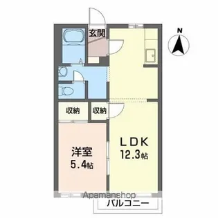 ヤマトハイツⅡF【2階】の間取り